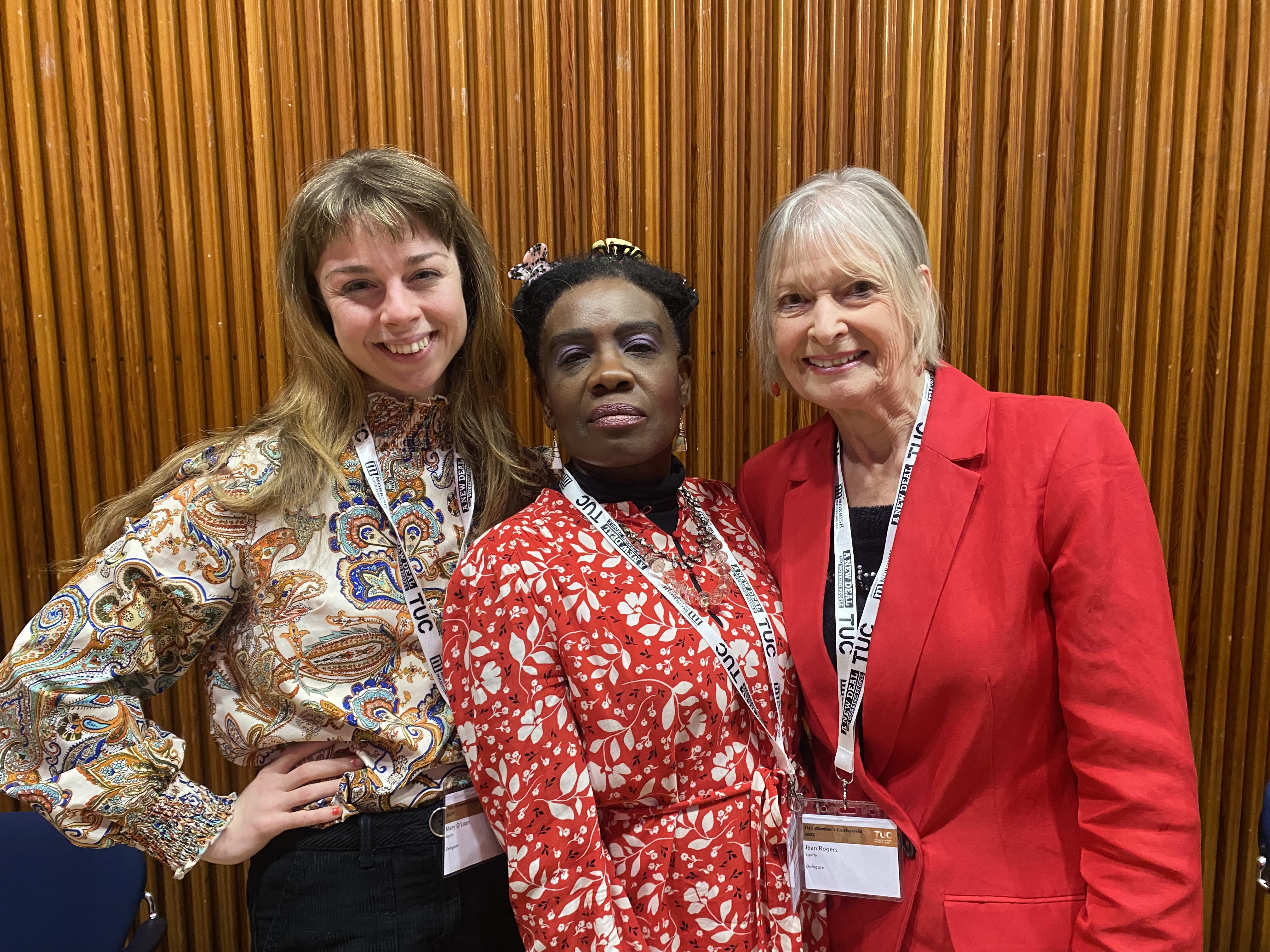 Three Equity members - delegates at TUC Women's Conference