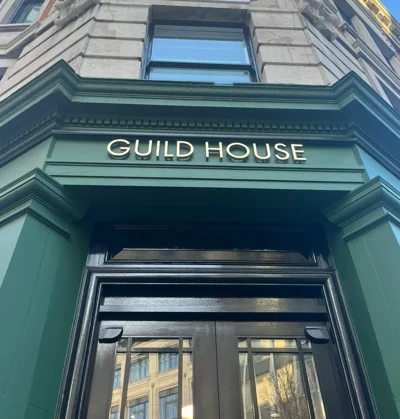 Outside Guild House