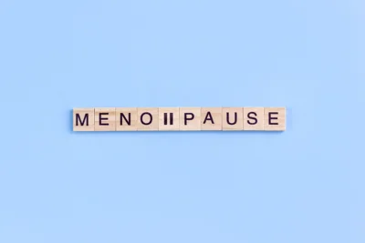 Letters spelling out Menopause